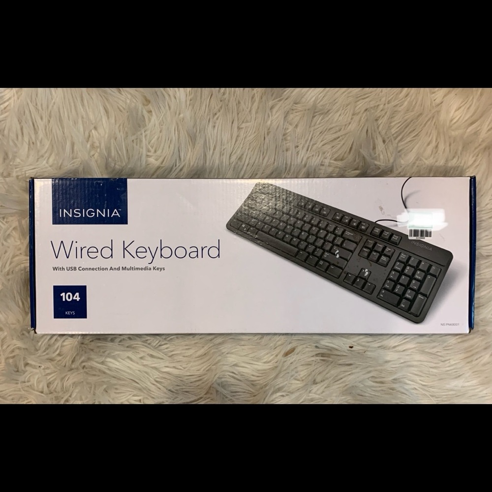Insignia - Wired Keyboard - USB Connection